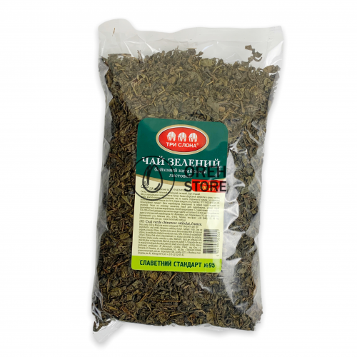 Чай "Три Слона" зелёный насыщенный вкус 500 г.