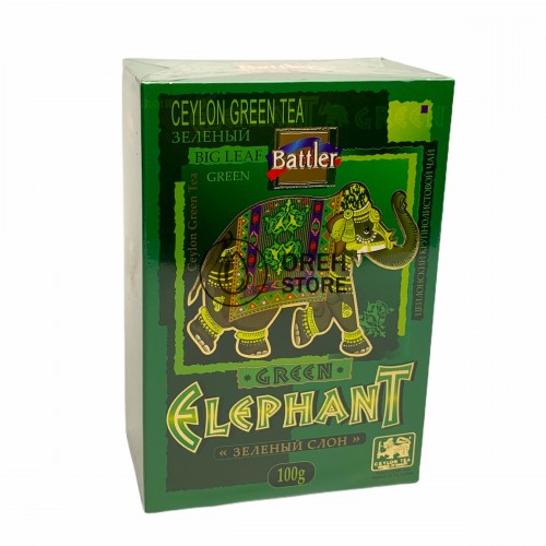 Чай Battler "Зелений слон" 100г. зелений крупнолистовий