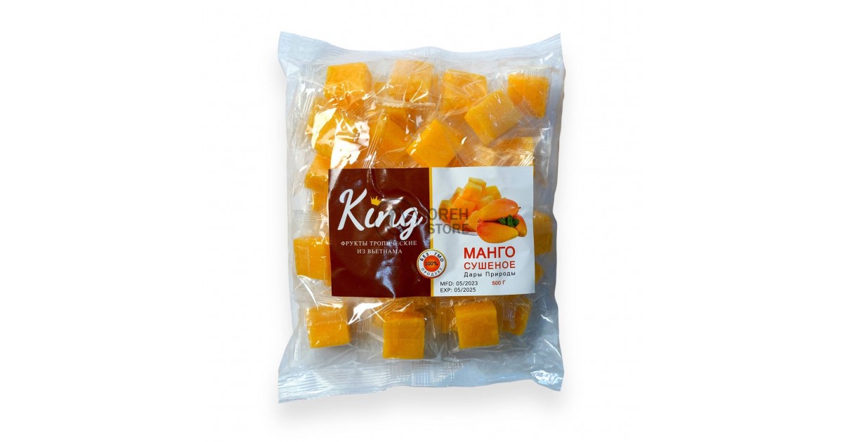 Манго кубики Vegan мармелад King 500г