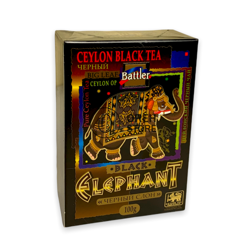 Чай Battler "Чорний слон" 100г. чорний крупнолистовий