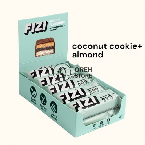 Fizi Coconut cookie+Almond 45г.х 10шт. батончики