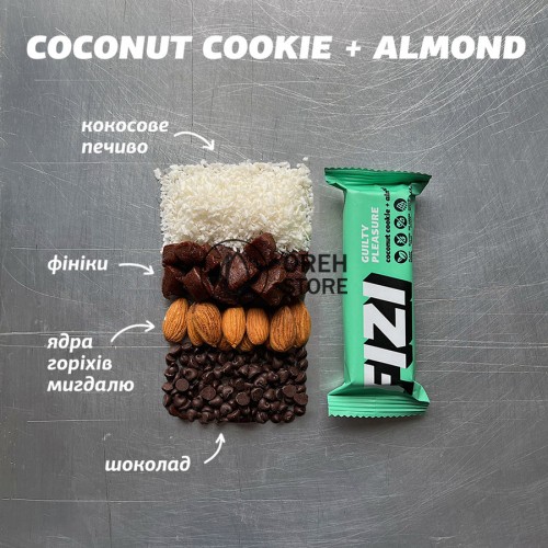 Fizi Coconut cookie+Almond 45г. Батончики