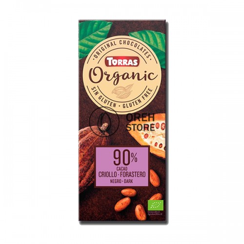 Шоколад черный 90% Torras Organic 100г.