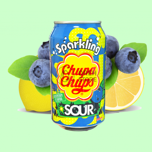 Напій Chupa Chups Sour Чорниця 0,345л