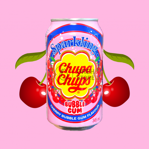 Напиток Chupa Chups Вишня Cherry bubble gum 0,345л